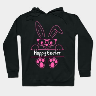 Happy Easter Day Bunny Rabbit Face Easter Day Hoodie